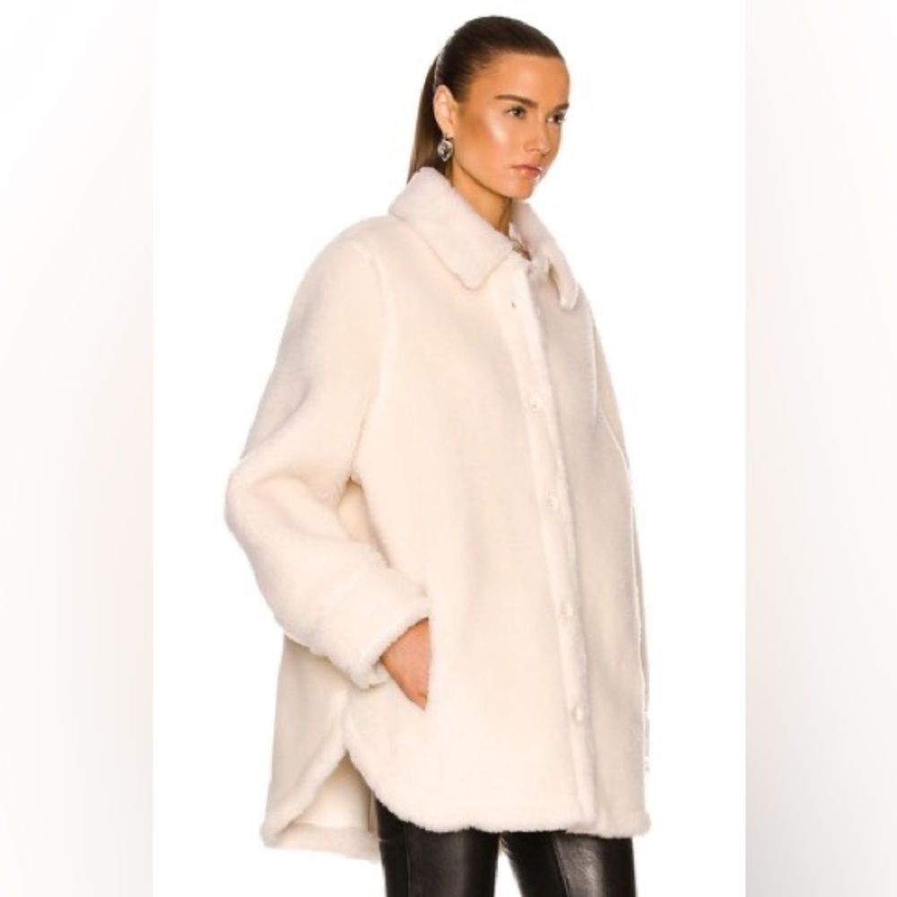 New STAND STUDIO Veron Jacket In Ivory Wool Size 32 - Picture 15 of 16
